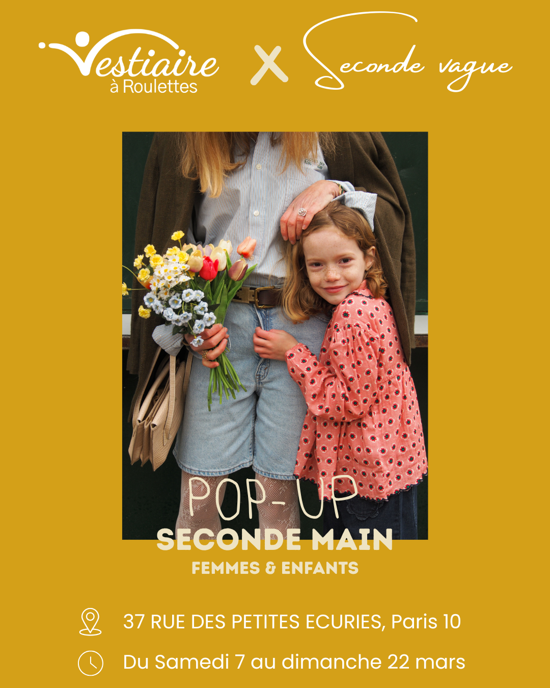 Pop Up Seconde Main Femmes et Enfants Paris 10 rue des Petites Ecuries