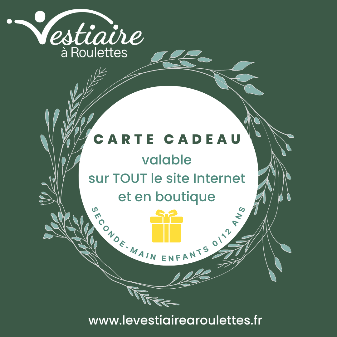 Carte Cadeau Le Vestiaire à Roulettes